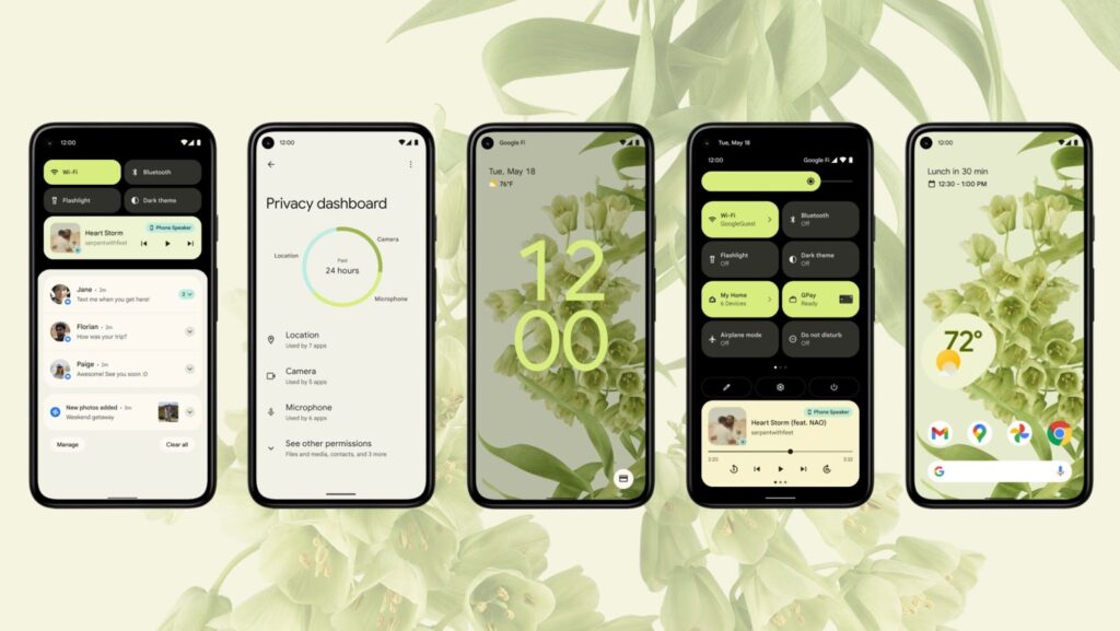 ovos recursos e interface do Android 16
