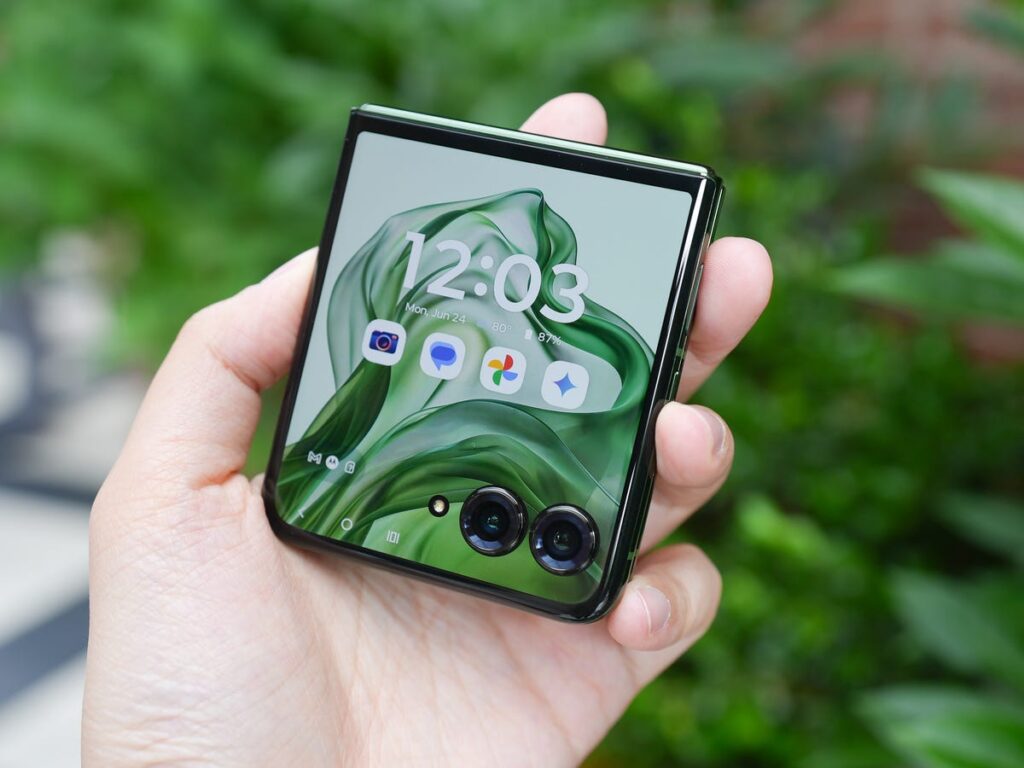 Linha de celulares Android modernos de 2025